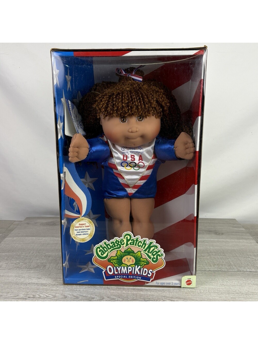 1996 Cabbage Patch Kids OlympiKids Harriet Eden Gymnastics NIB Official Mascot
